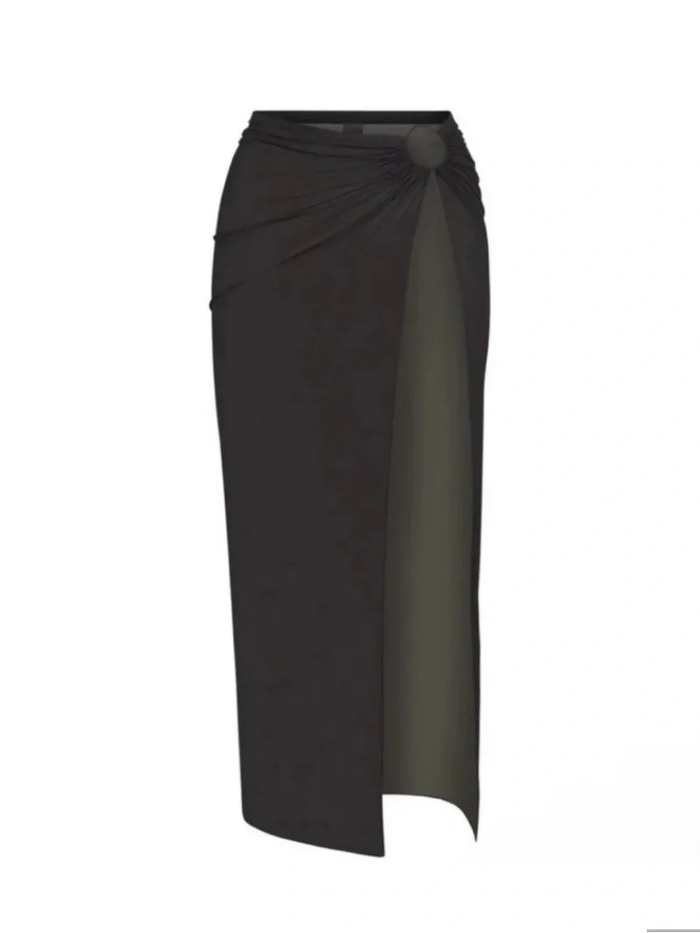 NWT SKIMS MESH SARONG SKIRT IN BLACK SIZE SMALL